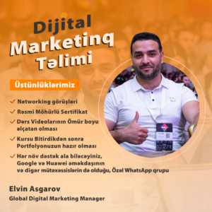 Digital marketing Təlimi - Elvin Asgarov